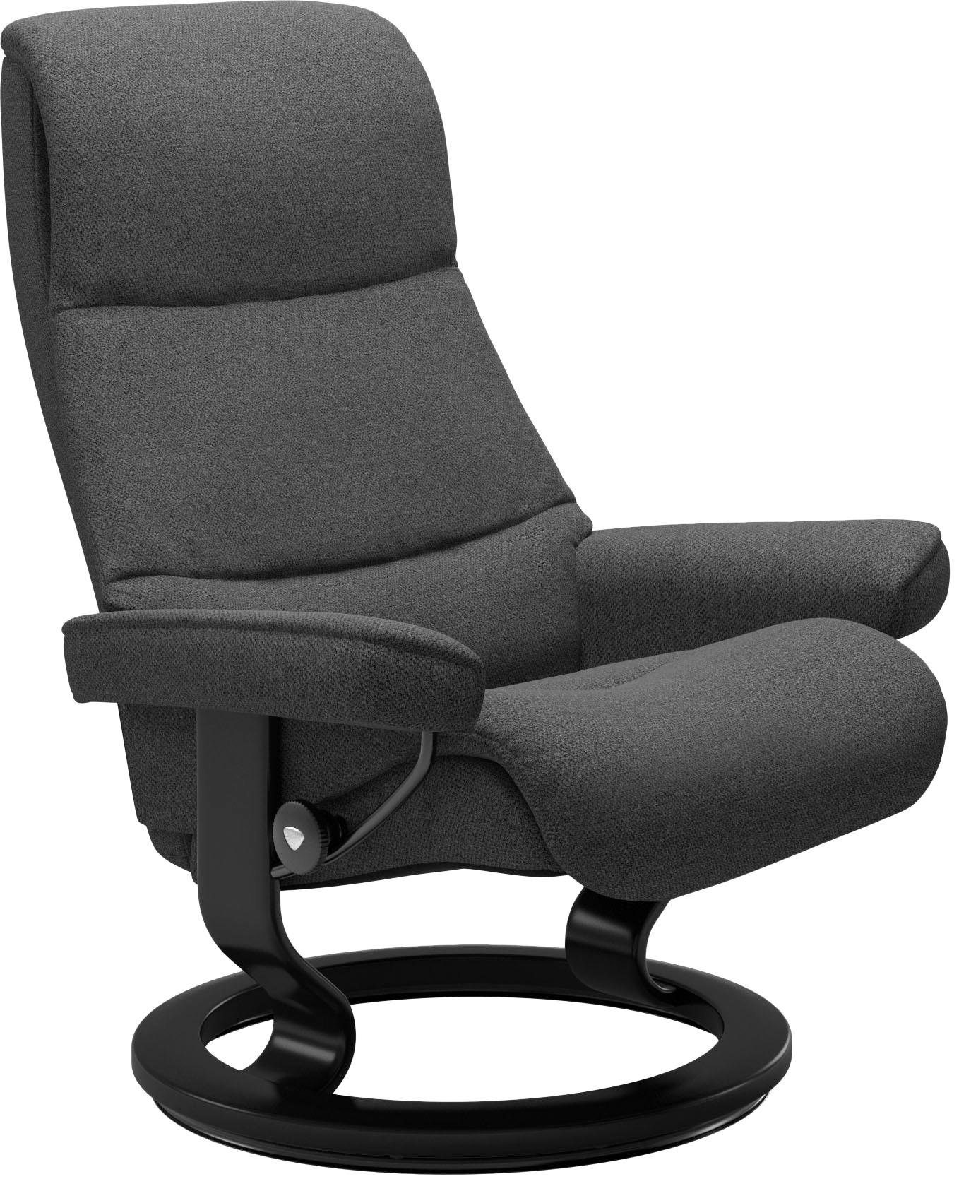 Stressless® Relaxsessel View, Base, Schwarz mit L,Gestell Größe Classic