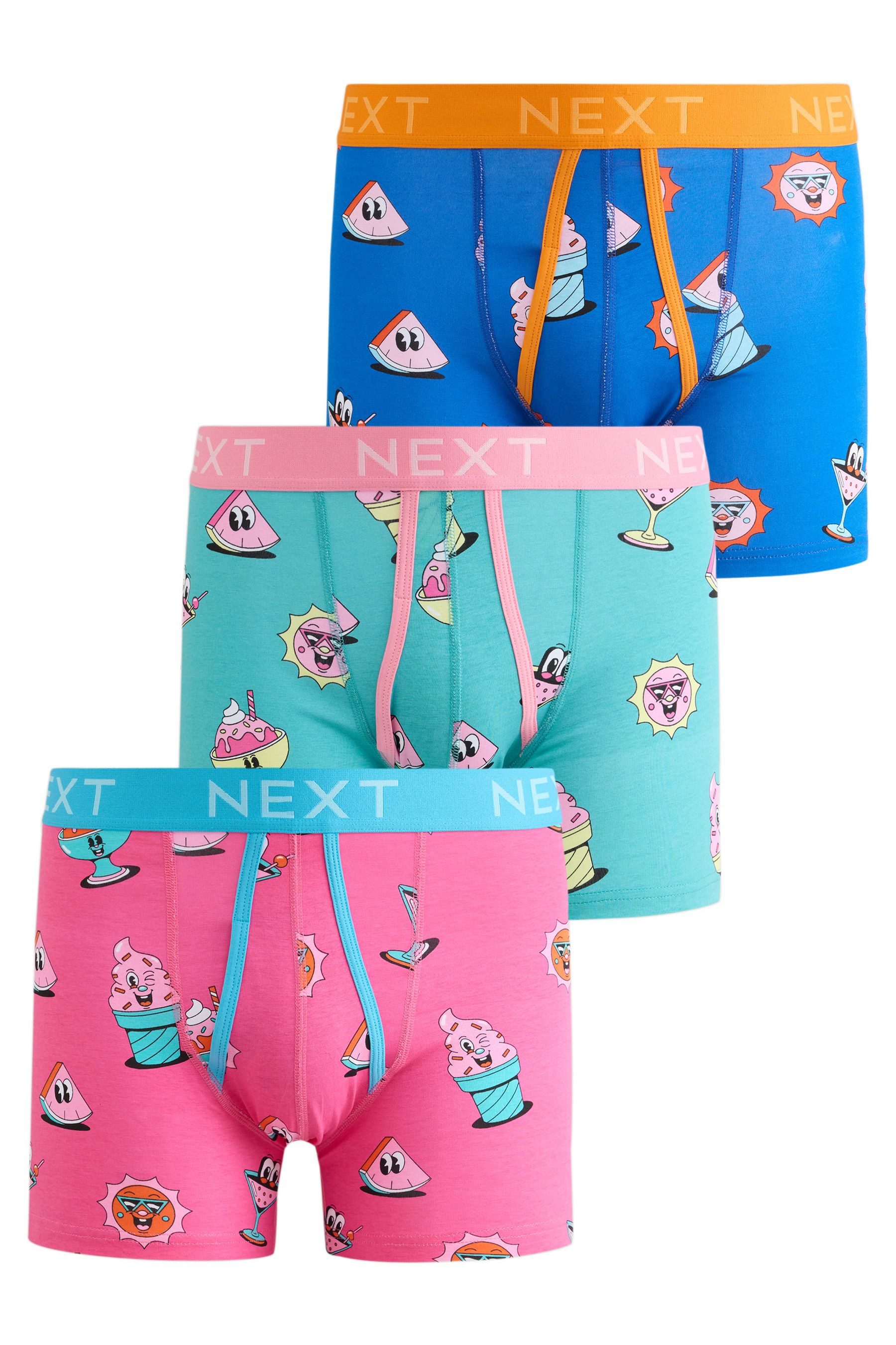 Next Boxershorts Bright Yeye Weller A Boxershorts mit Eingriff, (3-St)