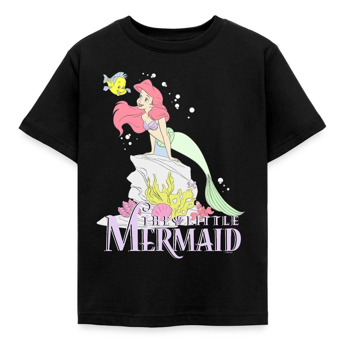 Spreadshirt T-Shirt Arielle Die Kleine Meerjungfrau Auf Felsvorsprung Kinder T-Shirt (1-tlg)
