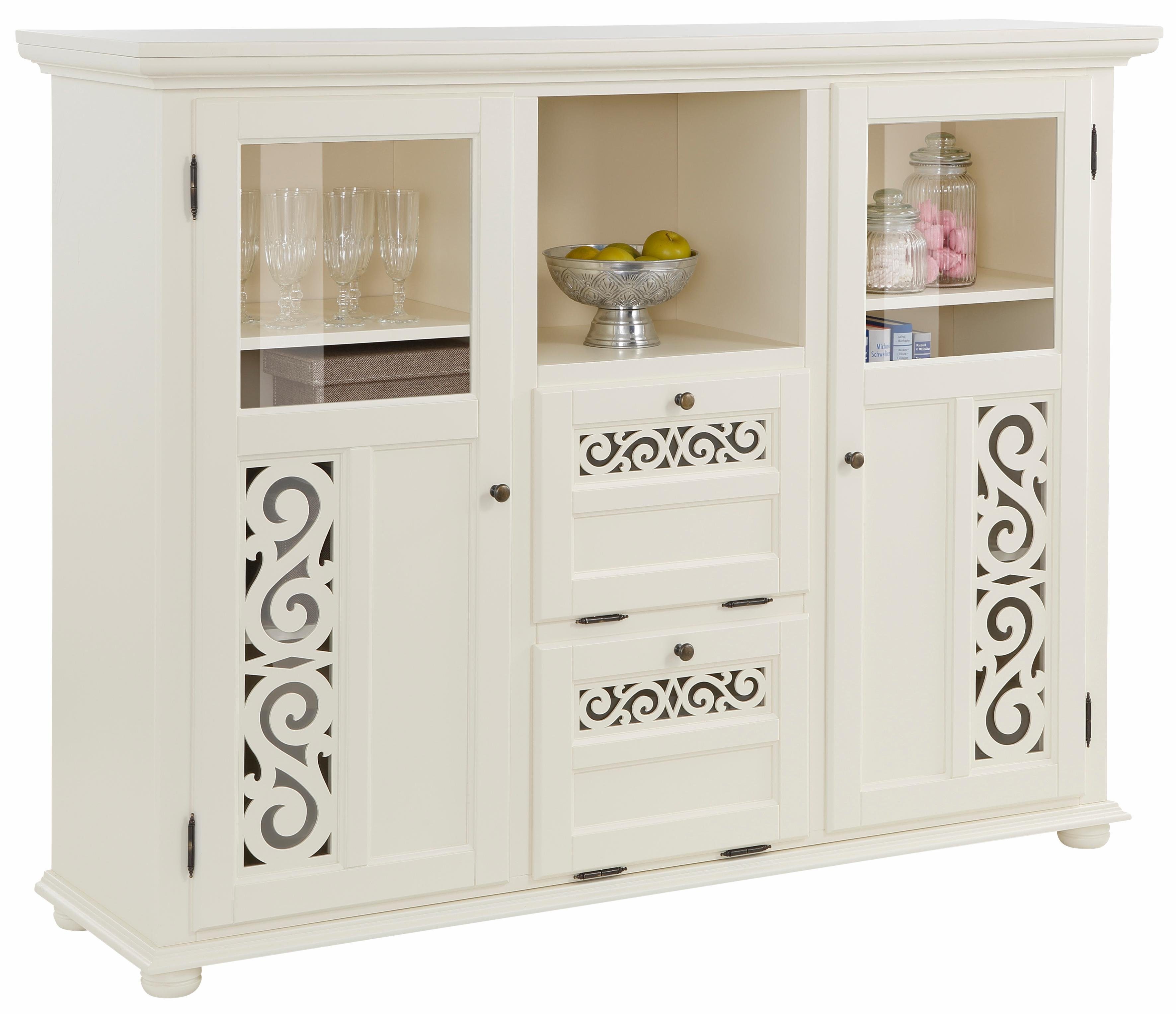Home affaire Highboard Arabeske, Vitrine in günstig online kaufen