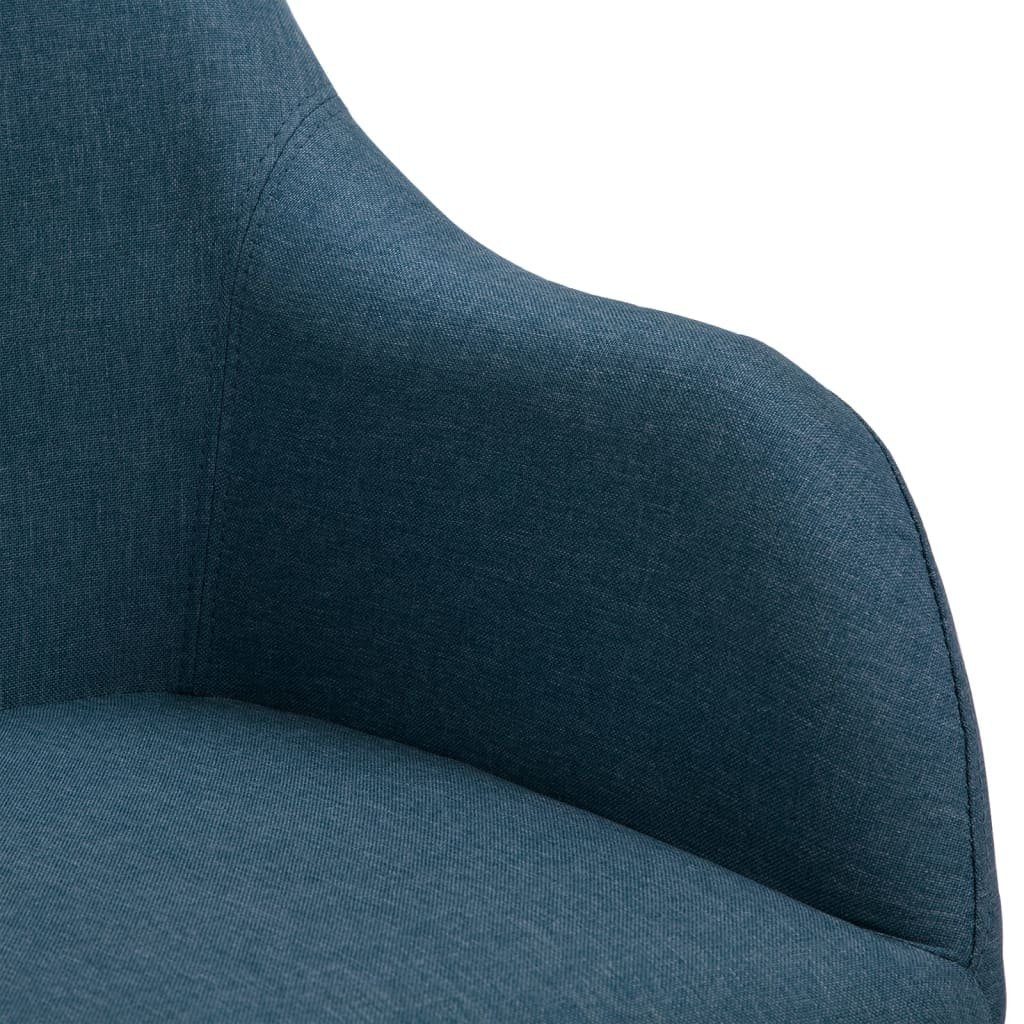vidaXL Esszimmerstuhl Esszimmerstühle (2 Blau Blau | 2 Stk. St) Stoff Blau
