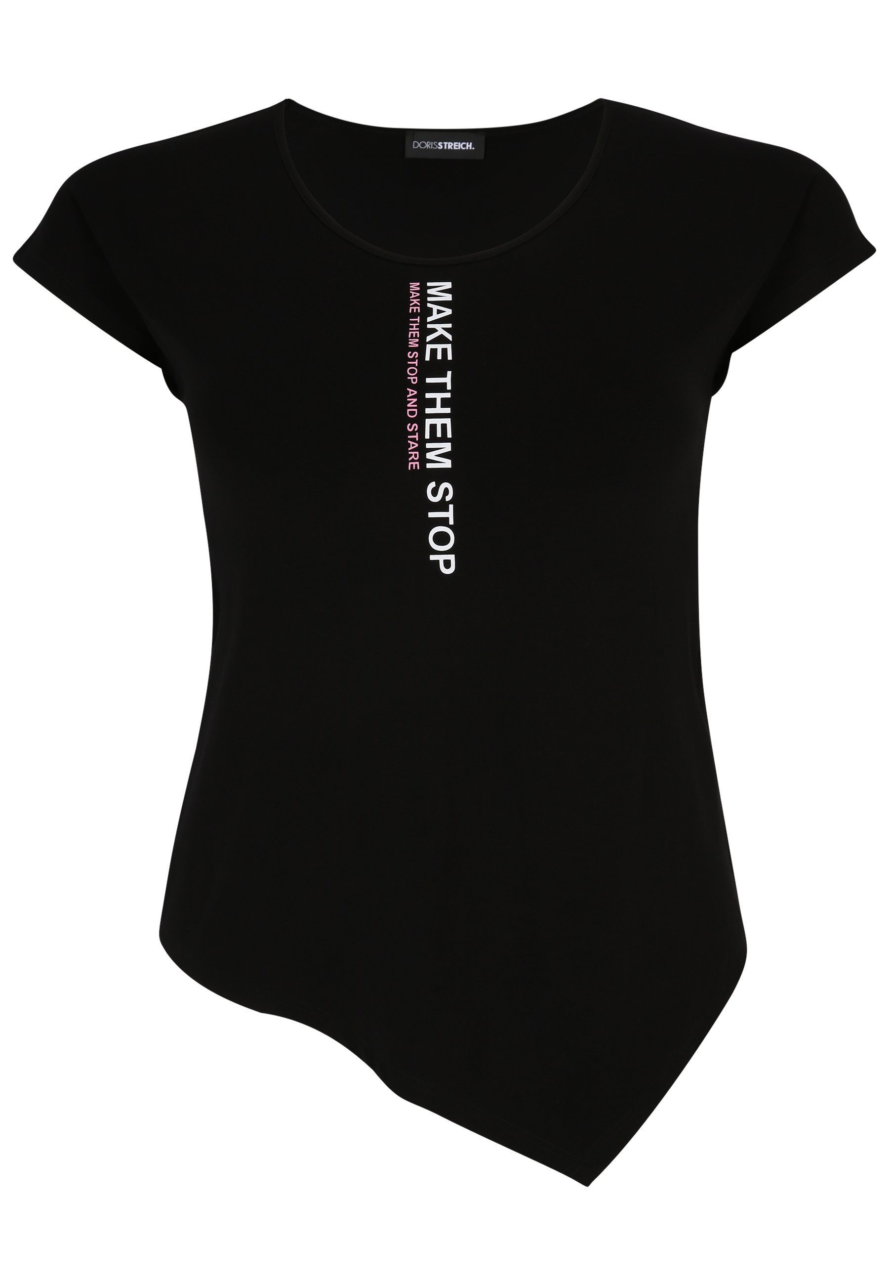 Doris Streich T-Shirt mit Design Wording-Motiv mit T-Shirt modernem