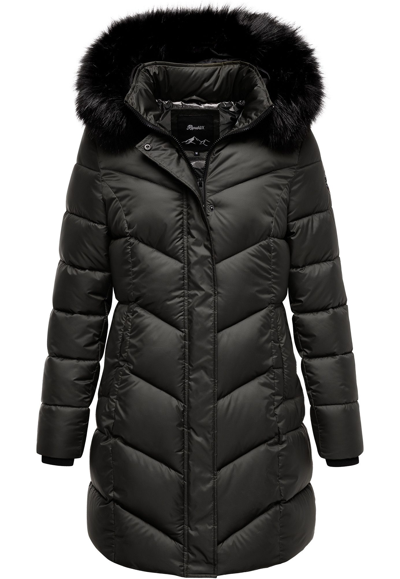 REPUBLIX Winterjacke ANAYA Damen Gefütterte Dicke Glanz Winter Jacke Mantel günstig online kaufen
