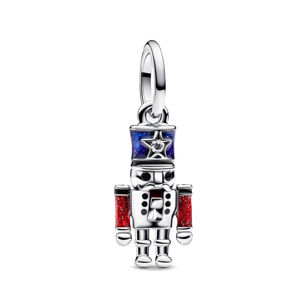 Pandora Charm-Einhänger Nussknacker Charm-Anhänger aus Sterlingsilber, Emaille von PANDORA