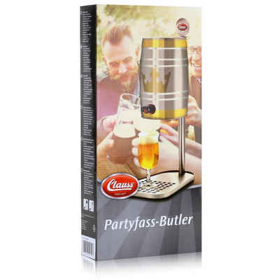 CLAUSS Küchenorganizer-Set Clauss CL-60000 00 Bierfasshalter für Standard 5L Fässer - Edelstahl