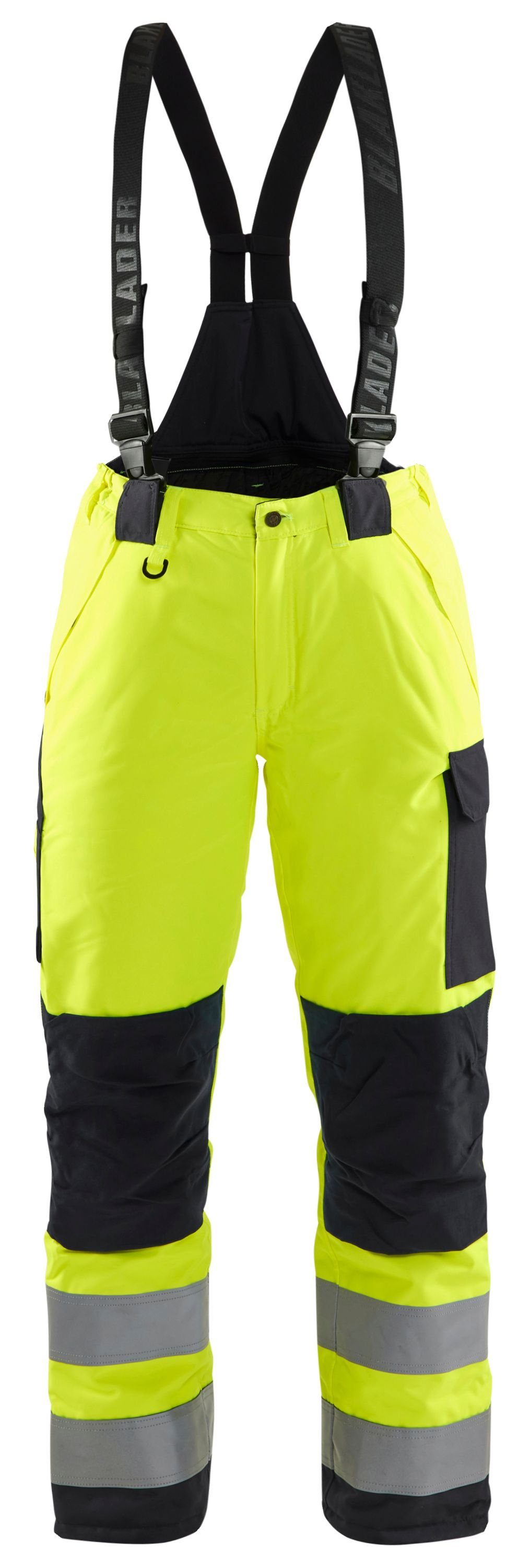 BLÅKLADER Arbeitsbundhose Damen High Vis Winter Arbeitshose (1-tlg) gelb/schwarz