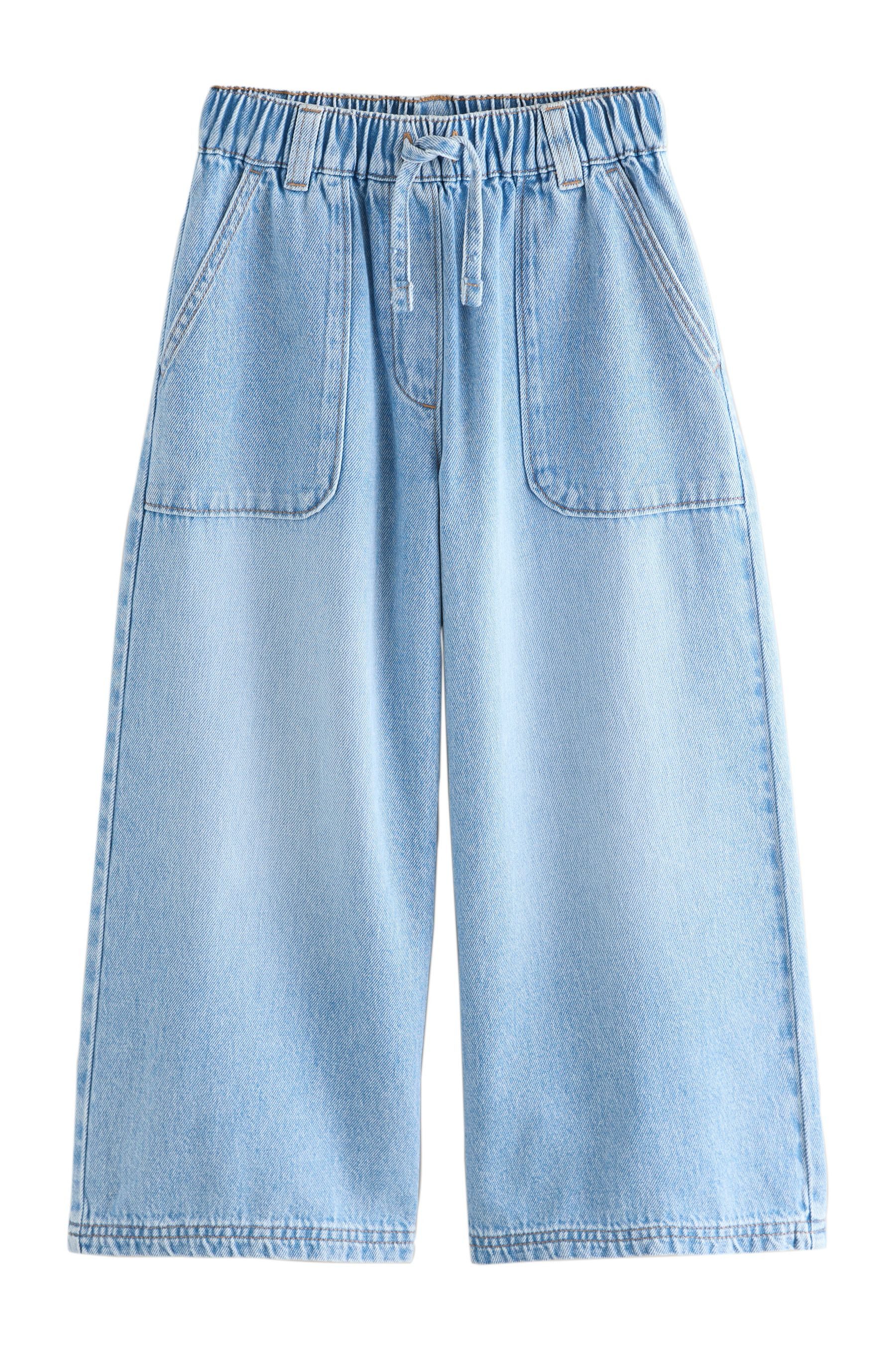 Next Schlupfjeans Schlupfhose mit weitem Bein (1-tlg)