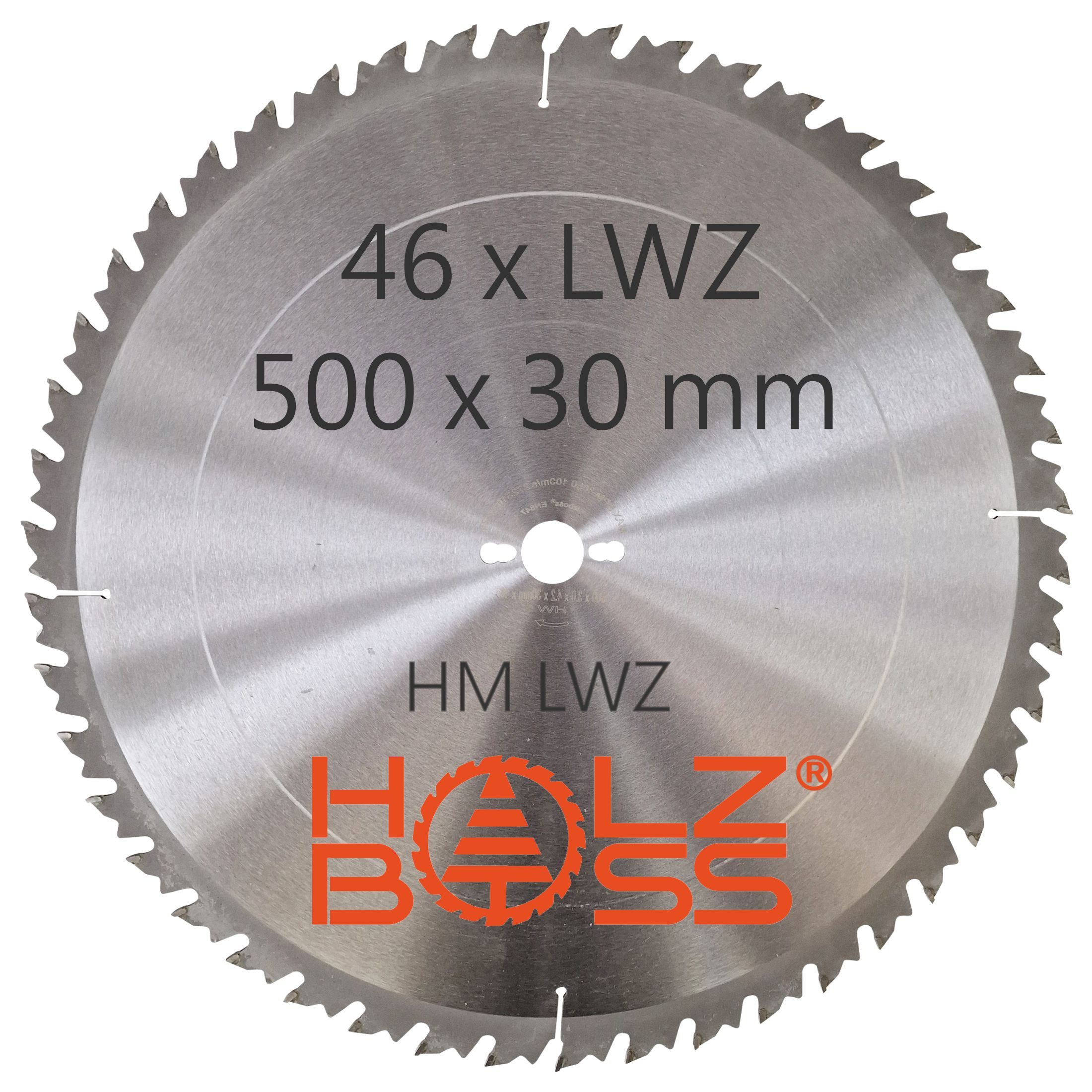 Holzboss® Sägeblatt HM-Kreissägeblatt 46xZahn LWZ 500x30mm mit Spanabweiser günstig online kaufen
