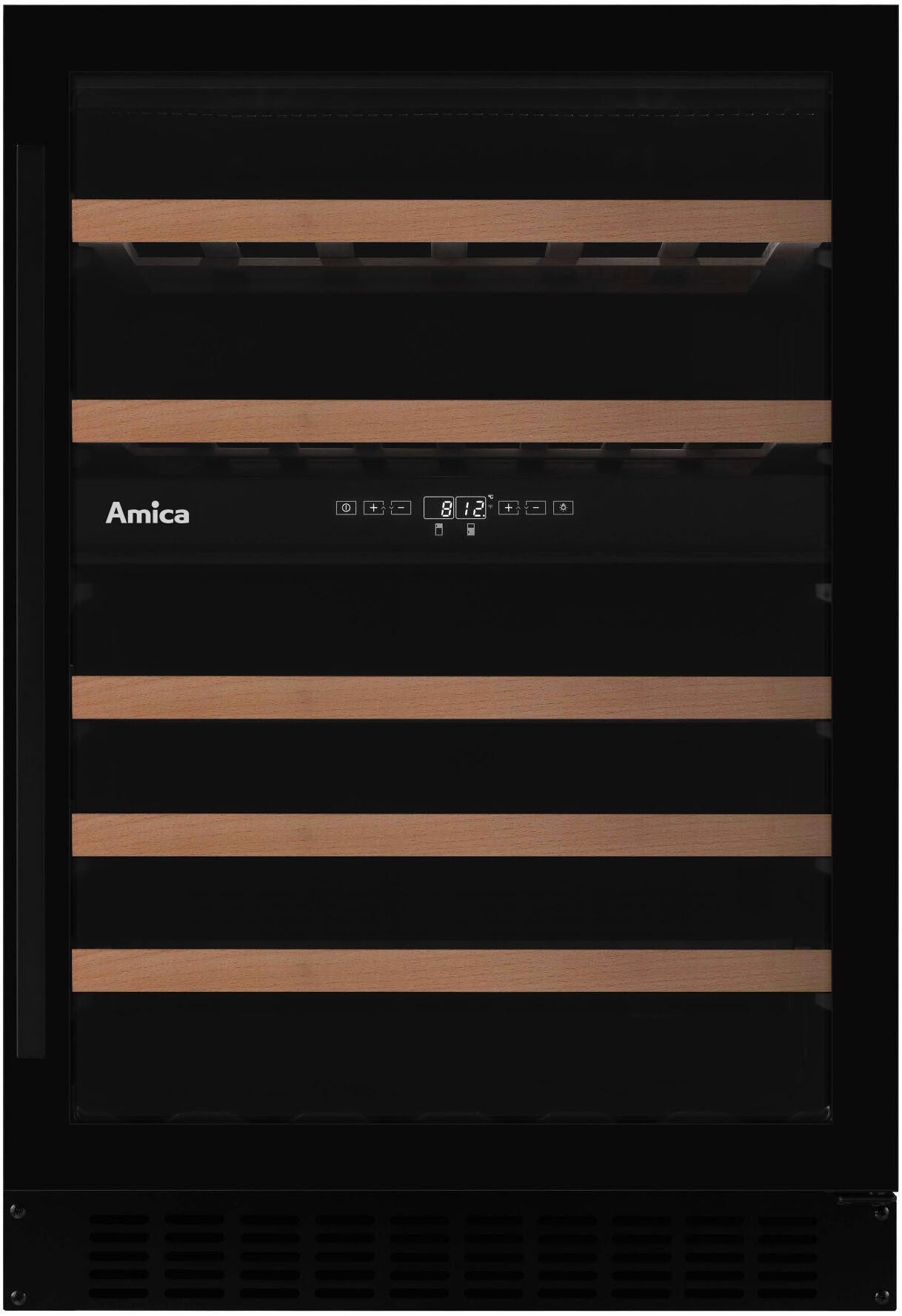 Amica Einbauweinkühlschrank WK 341 118 S, für 52 Standardflaschen á 0,75l