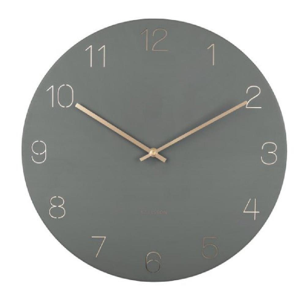 Uhr Wanduhr Charm Engraved Numbers Jungle Green (40cm)