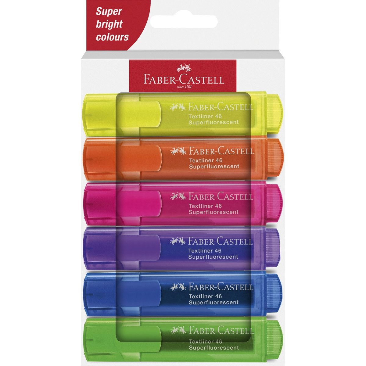 Faber-Castell Marker FABER-CASTELL Textmarker TL 46 SF 6 Stück