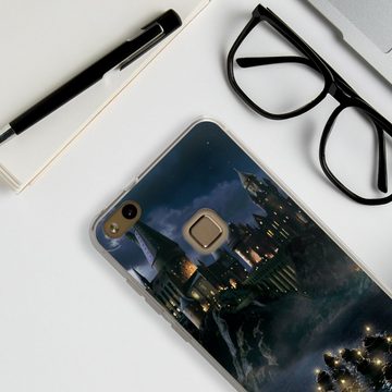 DeinDesign Handyhülle Hogwarts by Night, Huawei P10 lite Silikon Hülle Bumper Case Handy Schutzhülle