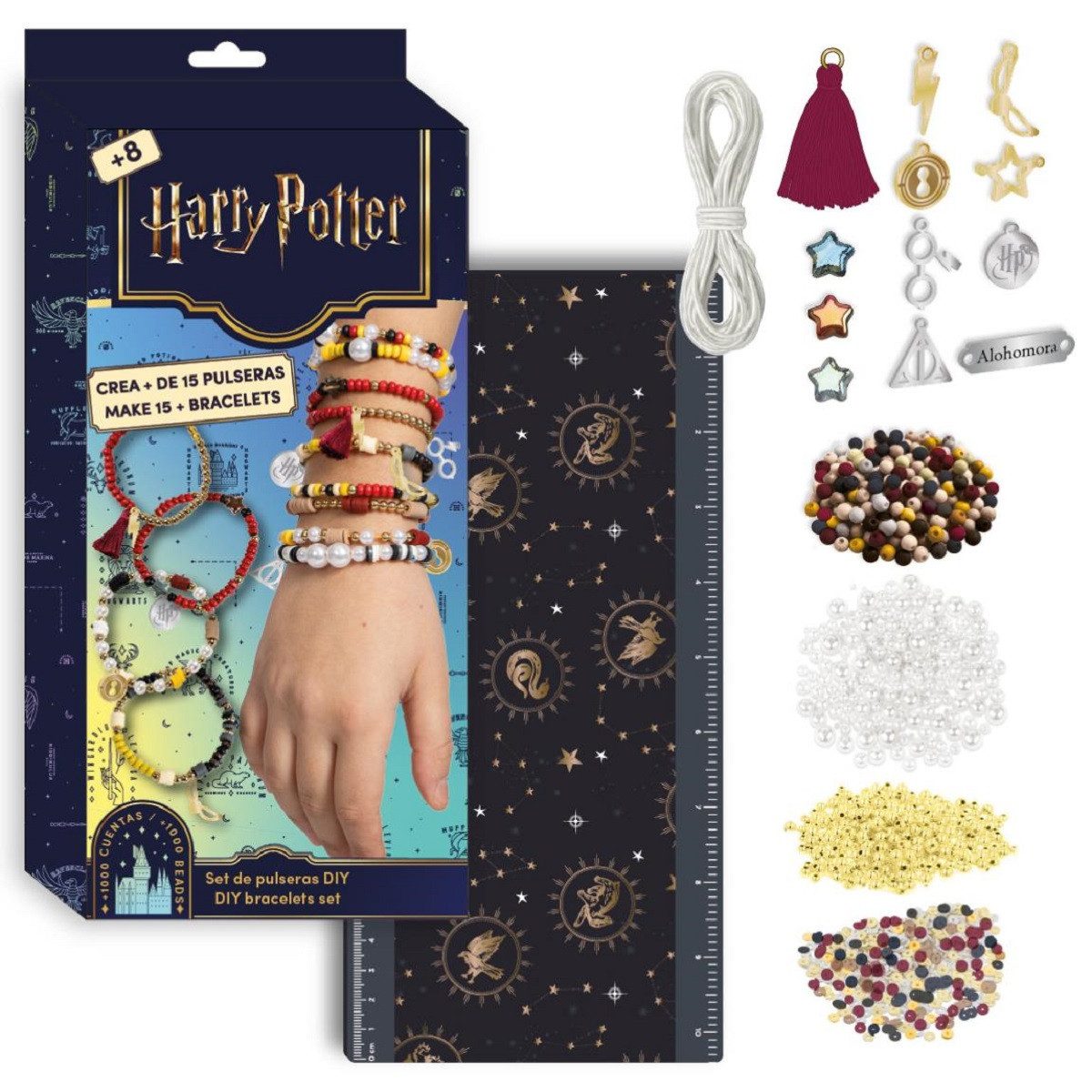 Harry Potter Kreativset DIY Schmuck-Bastelset für Kinder mit Armbändern und Perlen