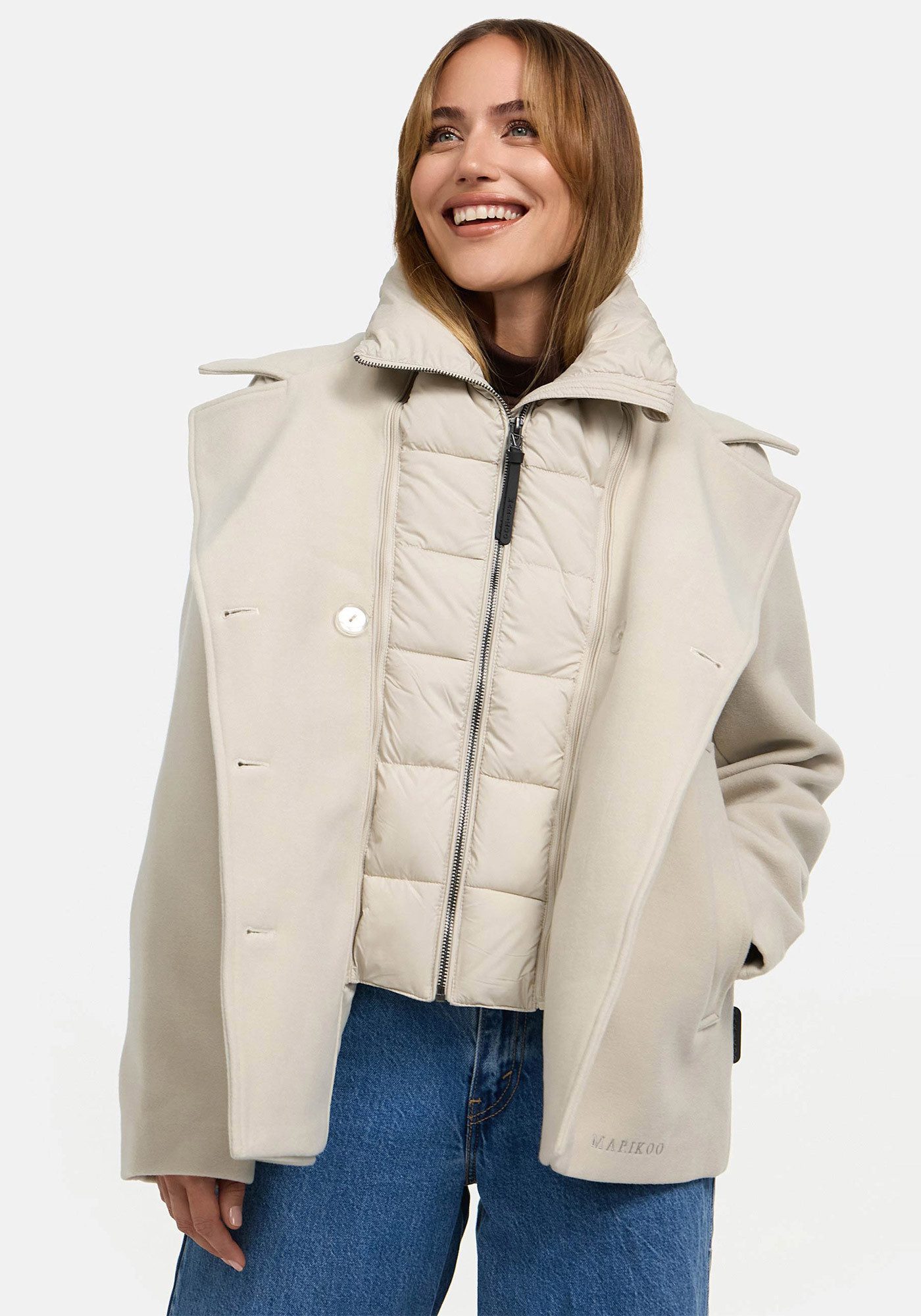 Marikoo Winterjacke Aylaraa Elegante Designer Winterjacke – Bild 5 von 5