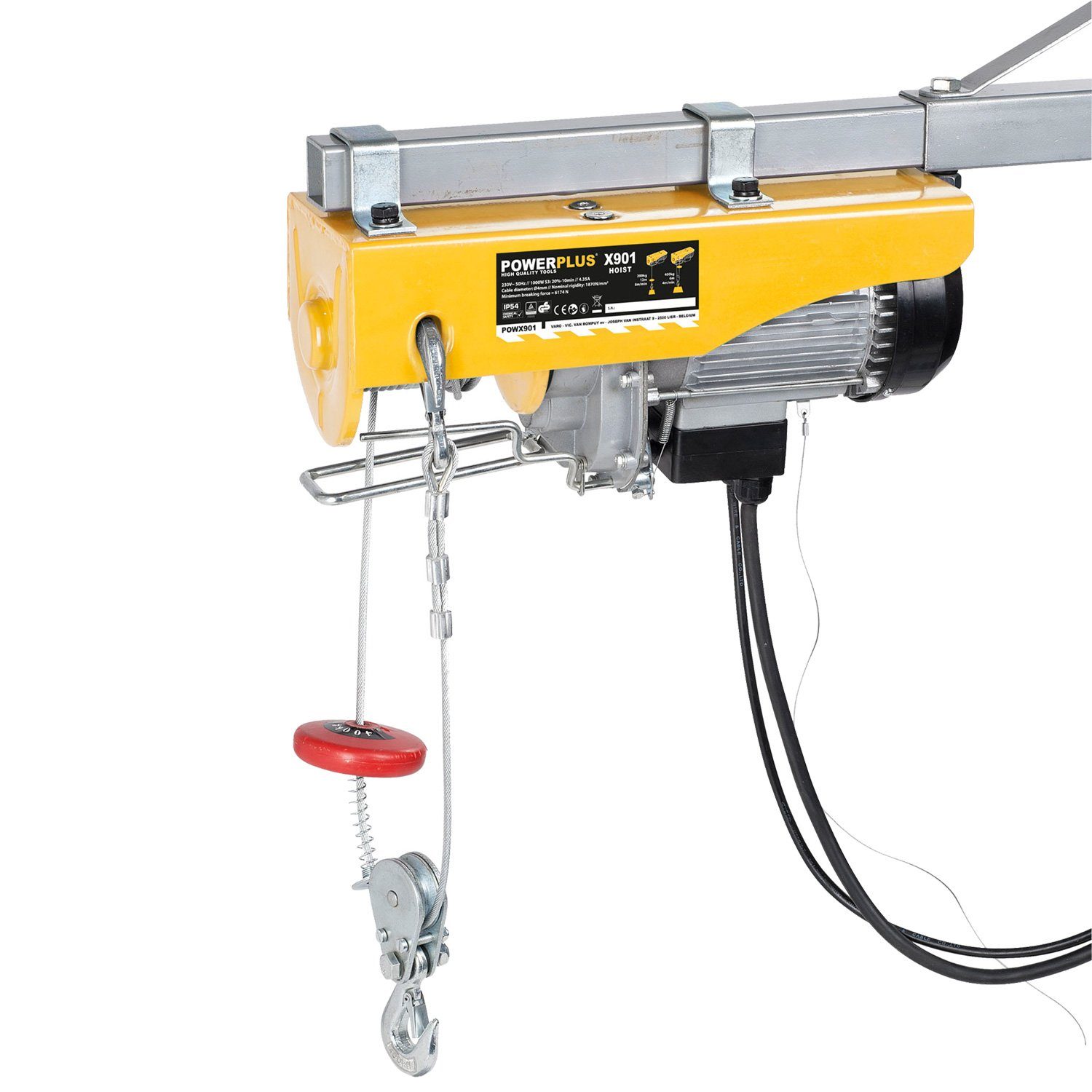 POWERplus Seilwinde elektrisch, Elektro-Seilzug