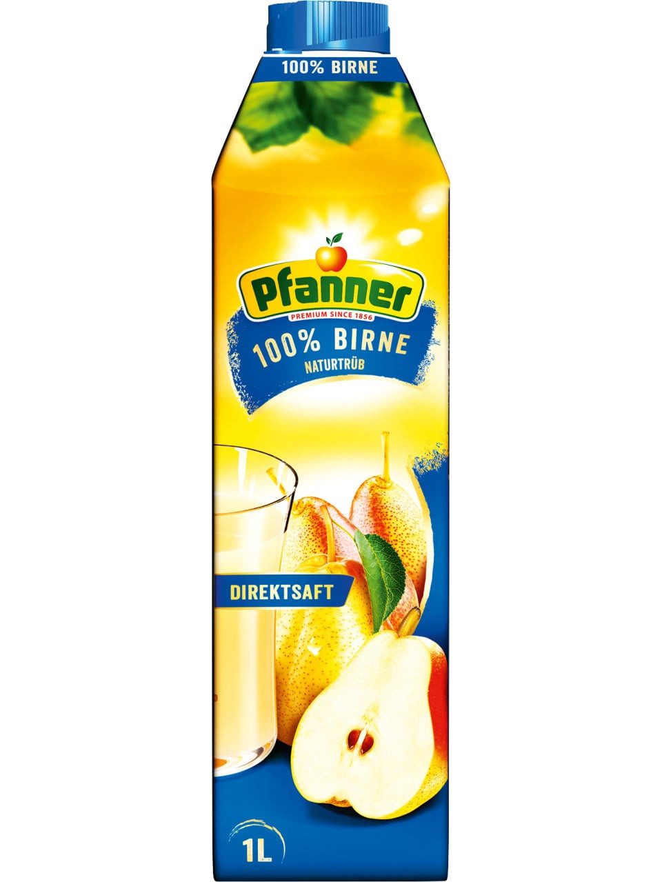 Pfanner Weinglas Pfanner Birnen Direktsaft 1 L naturtrüb, Samt