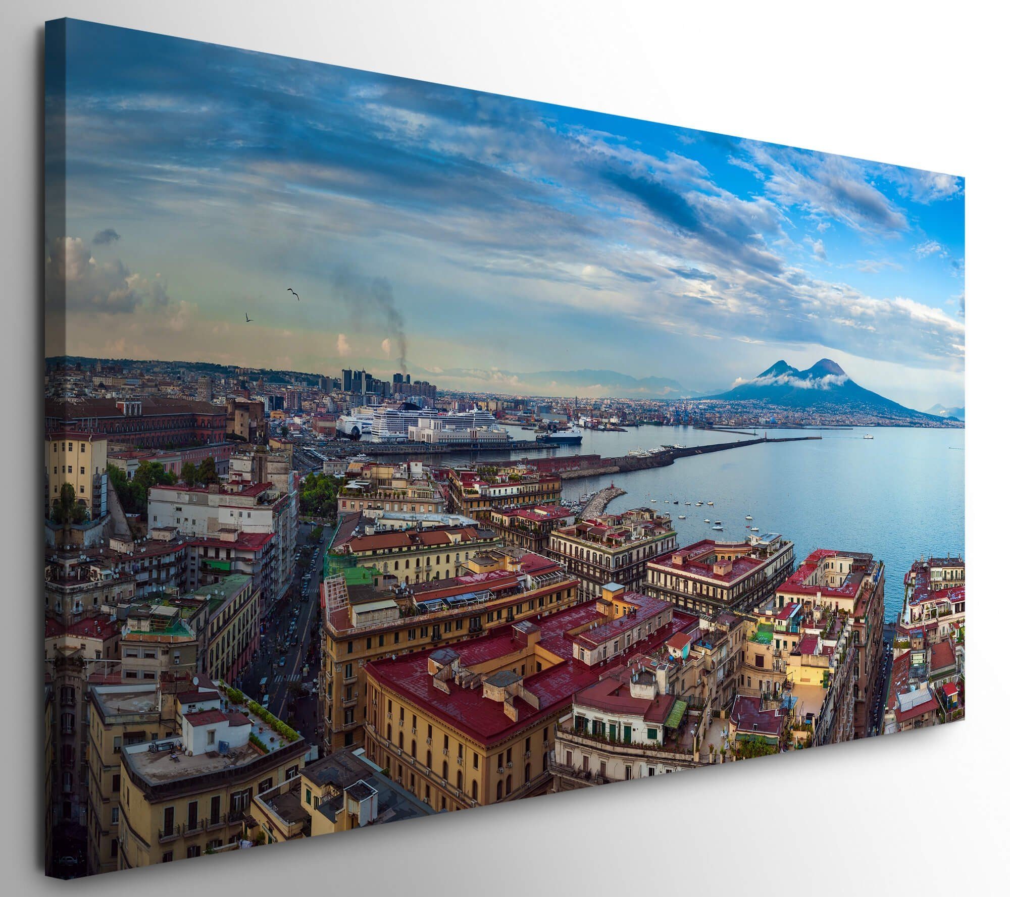 möbel-direkt.de Leinwandbild Bilder XXL Panorama Italien 50x100cm Wandbild  auf Leinwand