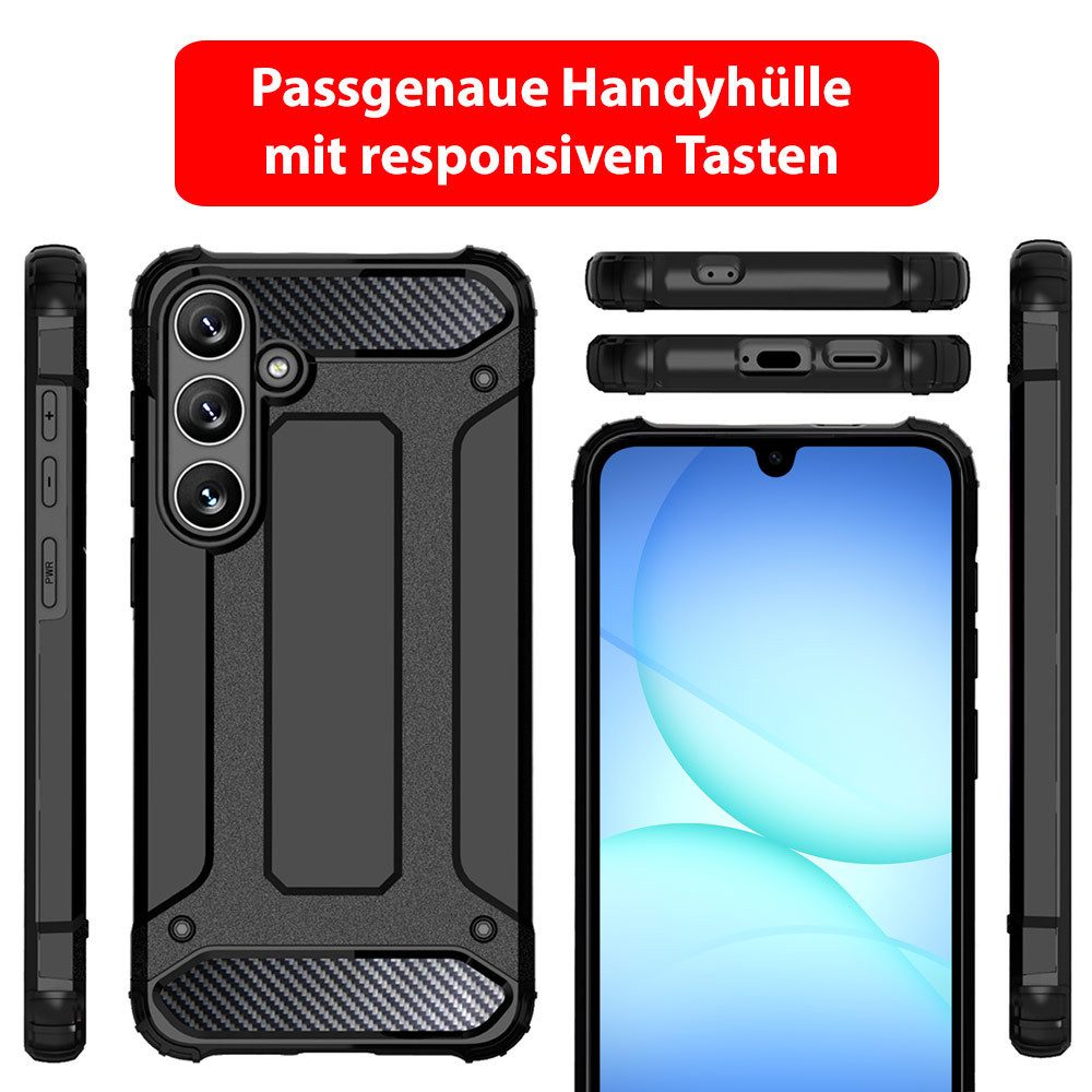 FITSU Handyhülle Outdoor Hülle Samsung Galaxy A17 5G Case Armor Cover 6,7 Zoll, Handyhülle Outdoor Case für Galaxy A17 5G Hülle mit Eckenschutz – Bild 3 von 4