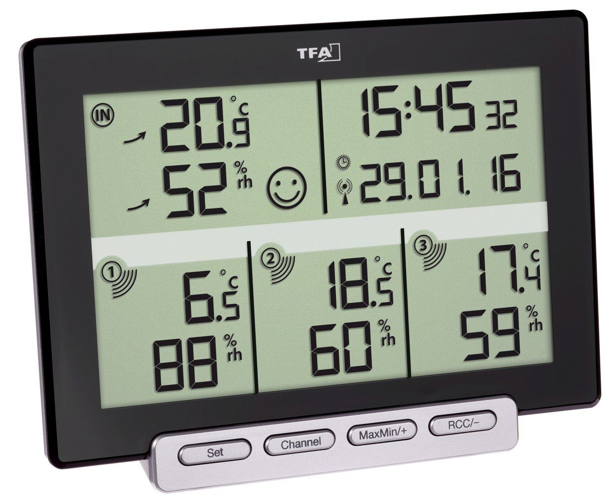 Wetterstation TFA Funk-Thermo-Hygrometer Multi-Sens