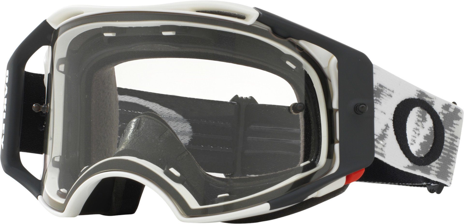 Speed Motocross White Brille Sonnenbrille RR Matte Airbrake Oakley