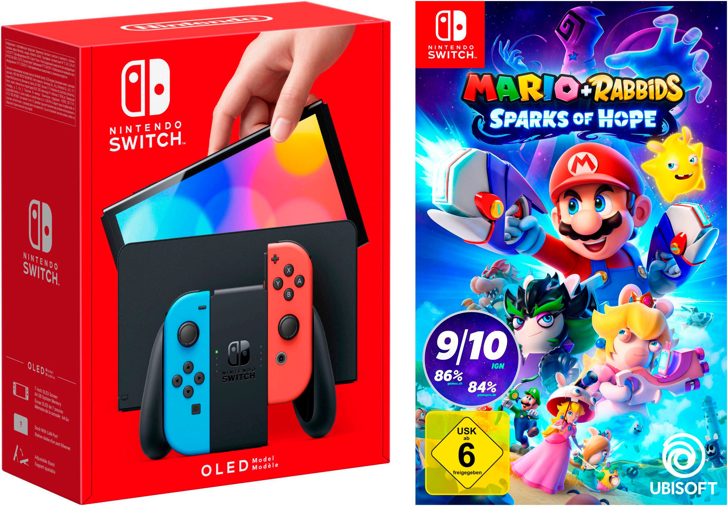 OLED + Mario + Rabbids: Sparks of Hope