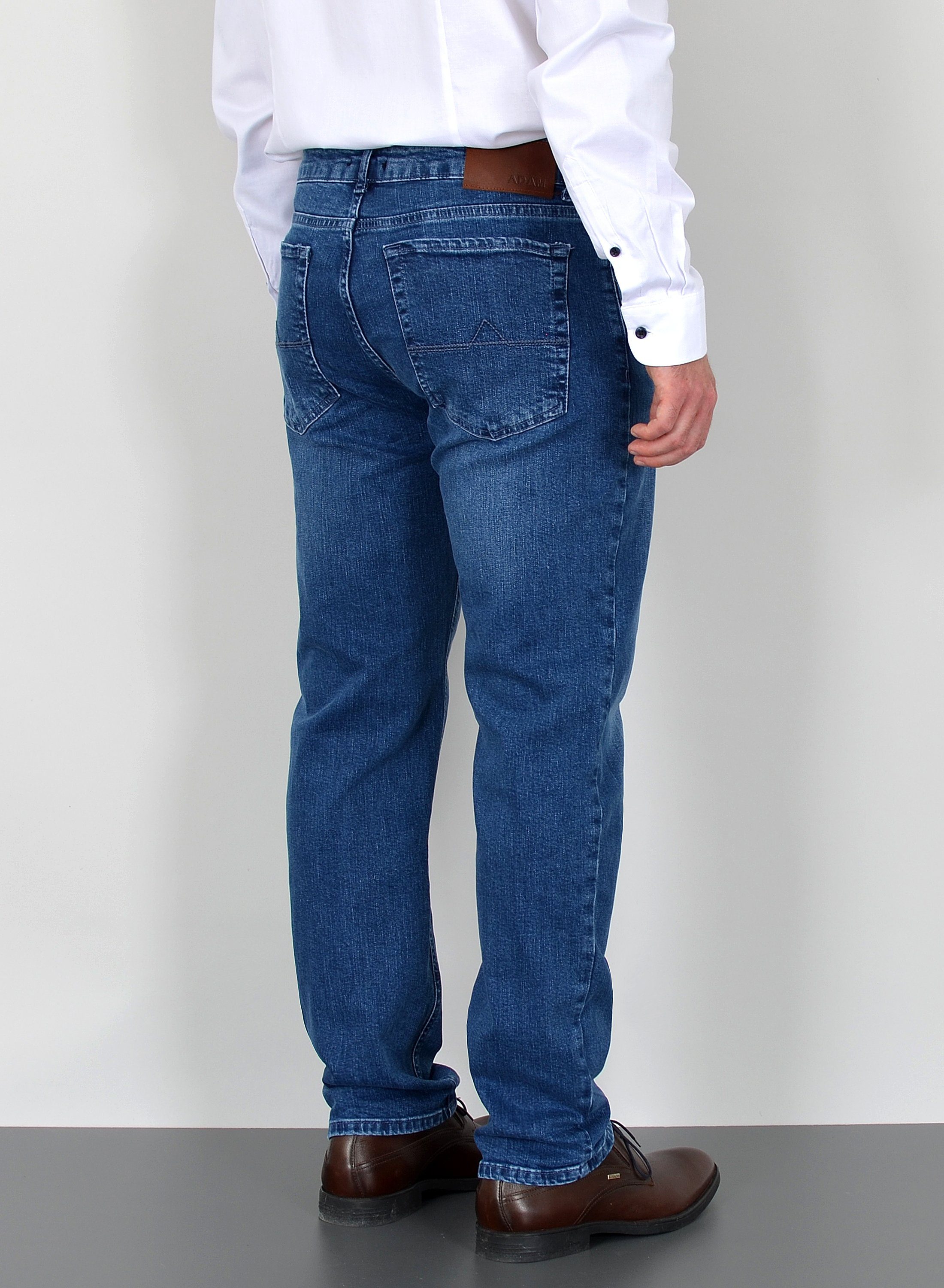 ADAM JEANS Straight-Jeans Herren Jeans Straight Hose Stretch Regular Fit Jeanshose Comfort Fit Straight Jeans Herren Hose normale Leibhöhe Jeans Gerade Schnitt – Bild 4 von 4