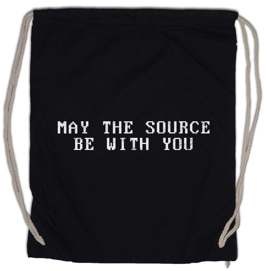 Turnbeutel May The Source Be With You Turnbeutel Wlan Geek Nerd PC Informatiker
