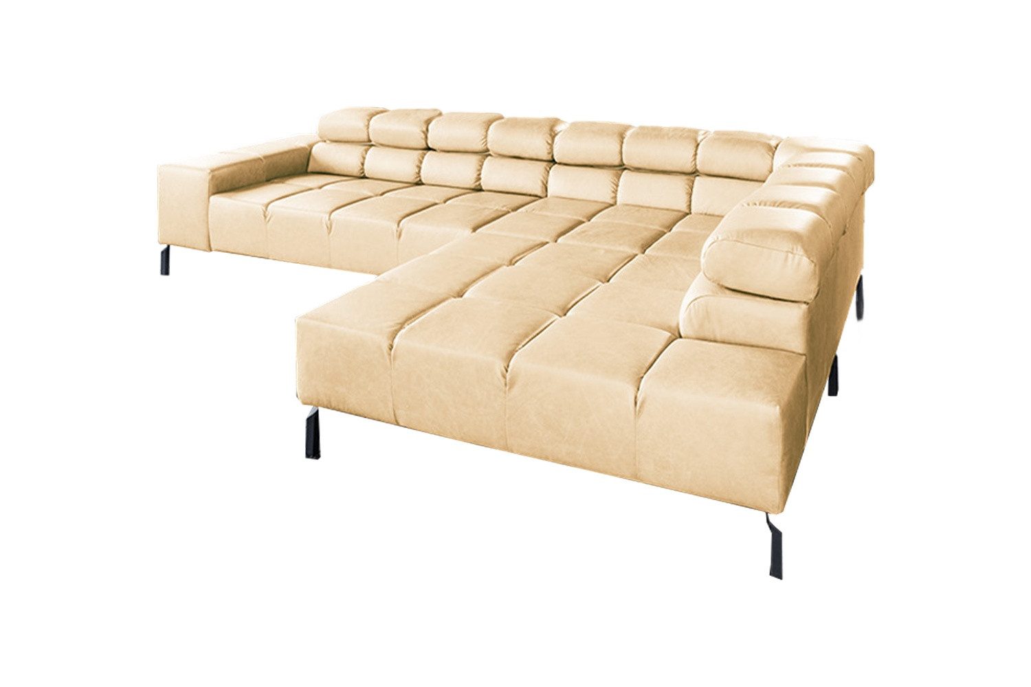 KAWOLA Ecksofa, L-Form rechts oder links Leder verschiedene Farben 321x216 cm