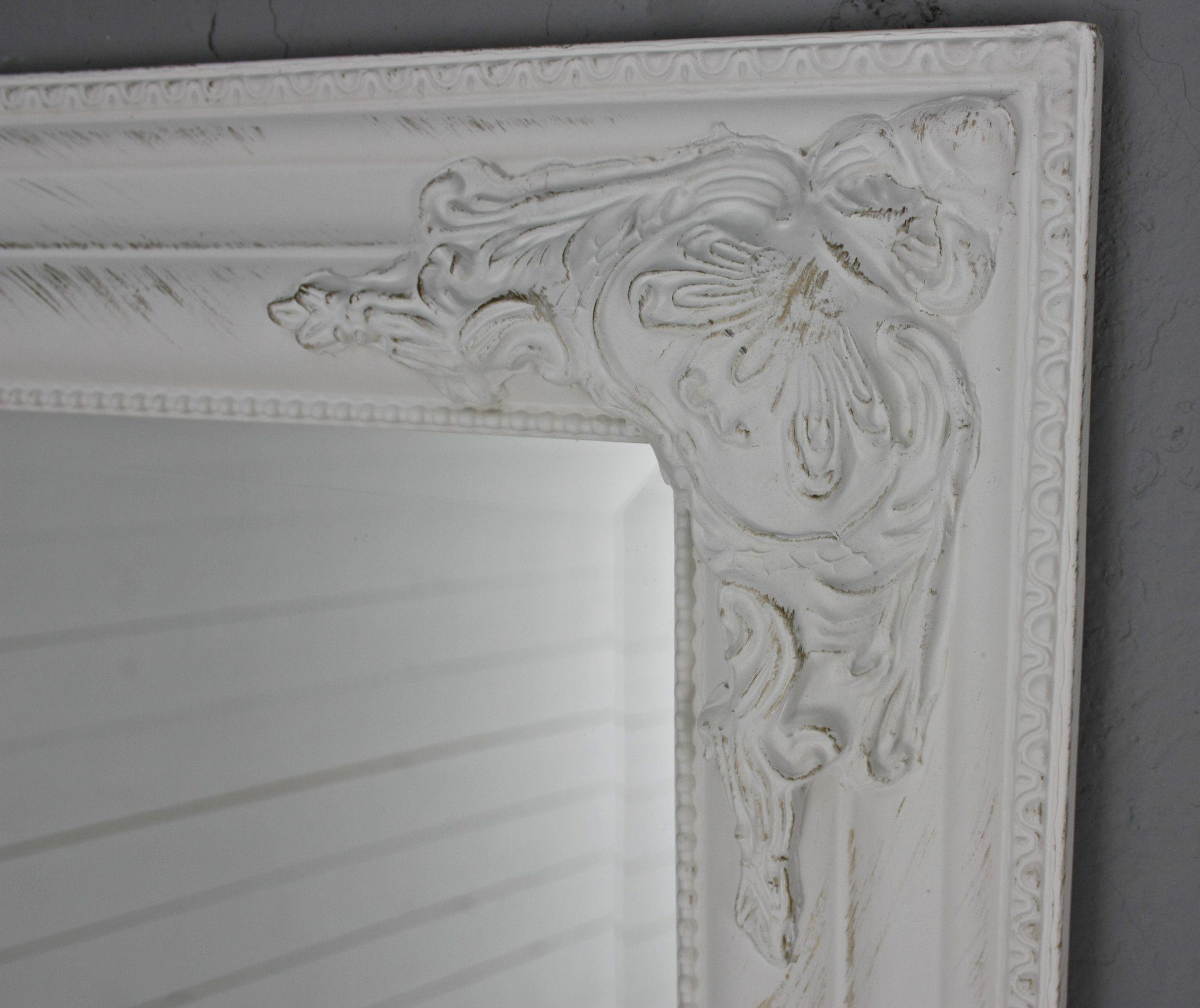 im Wandspiegel white, 162x72x7 Barockrahmen Landhausstil vintage elbmöbel Wandspiegel Ganzkörperspiegel