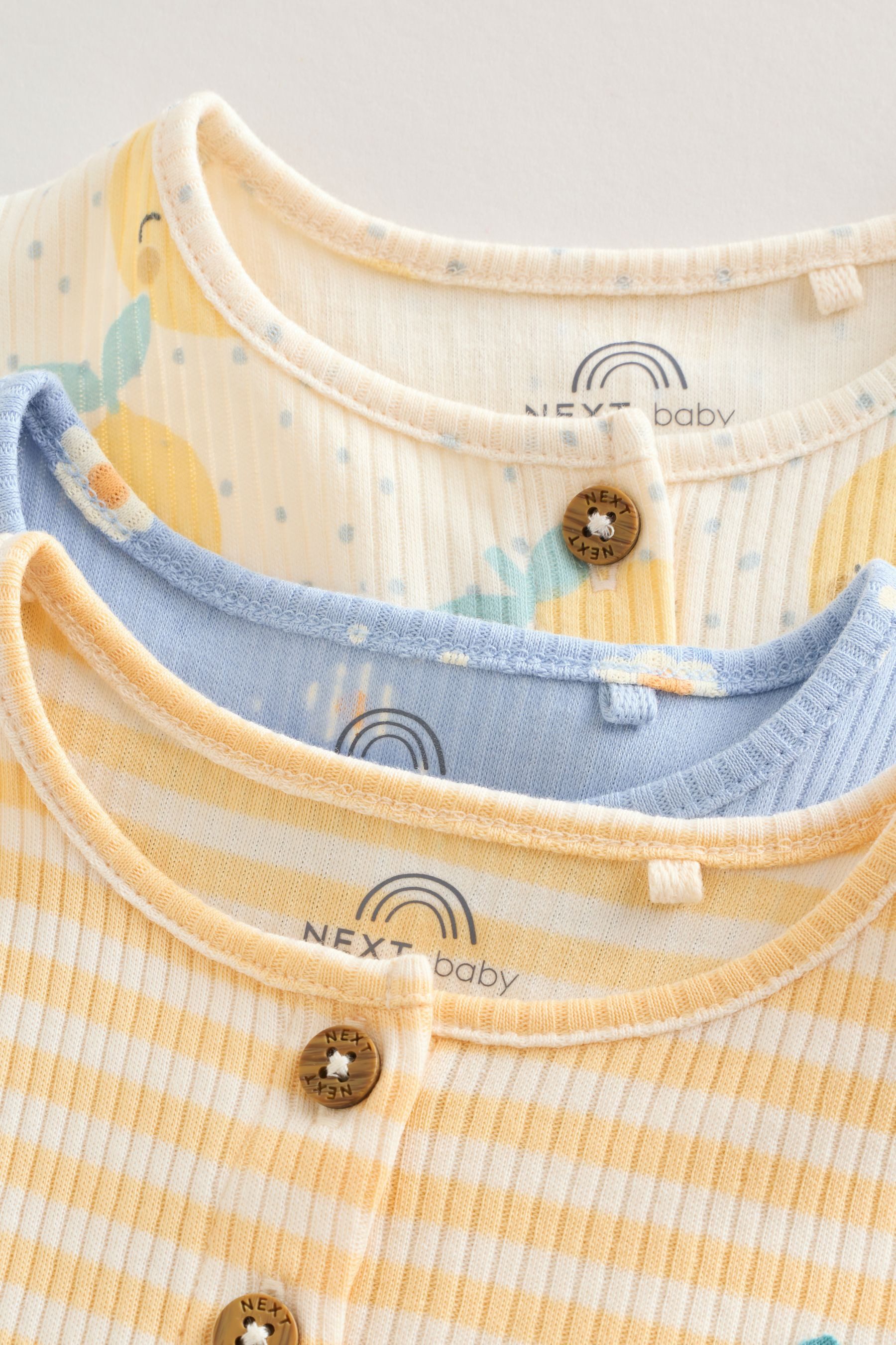 Next Strampler 3er-Pack Jersey-Babystrampler (3-tlg)