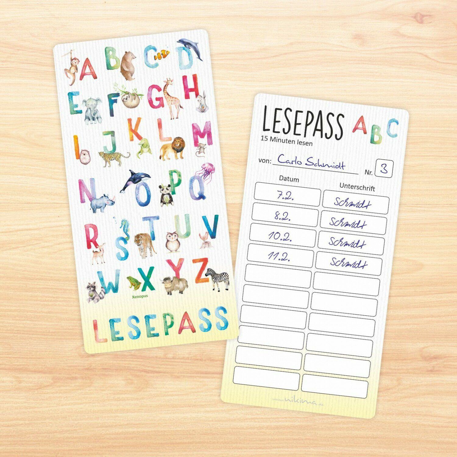 nikima Lesezeichen Alphabet Lesezeichen, zum lesen üben Grundschule 10-100 Stück