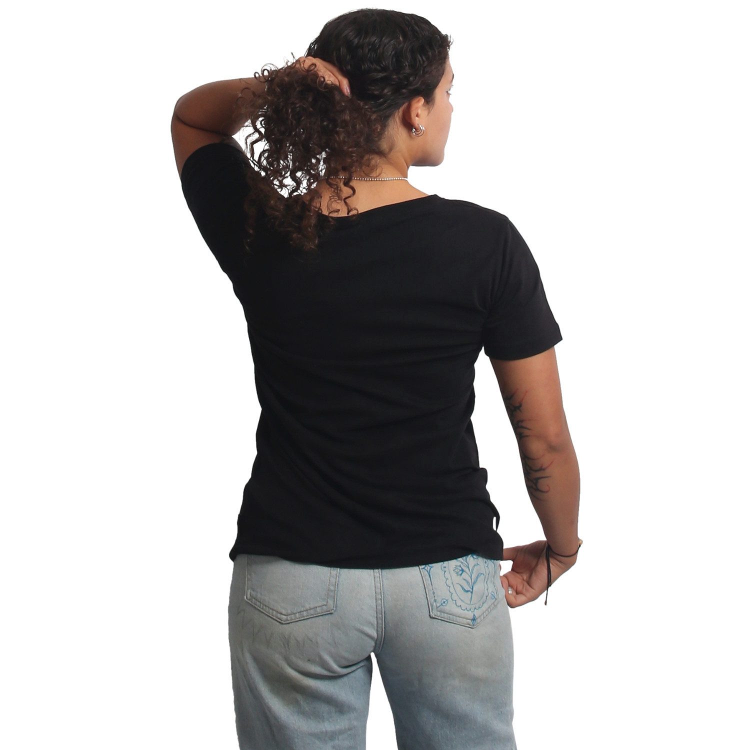 YAKUZA Rundhalsshirt Angel Gun mit Rippbündchen