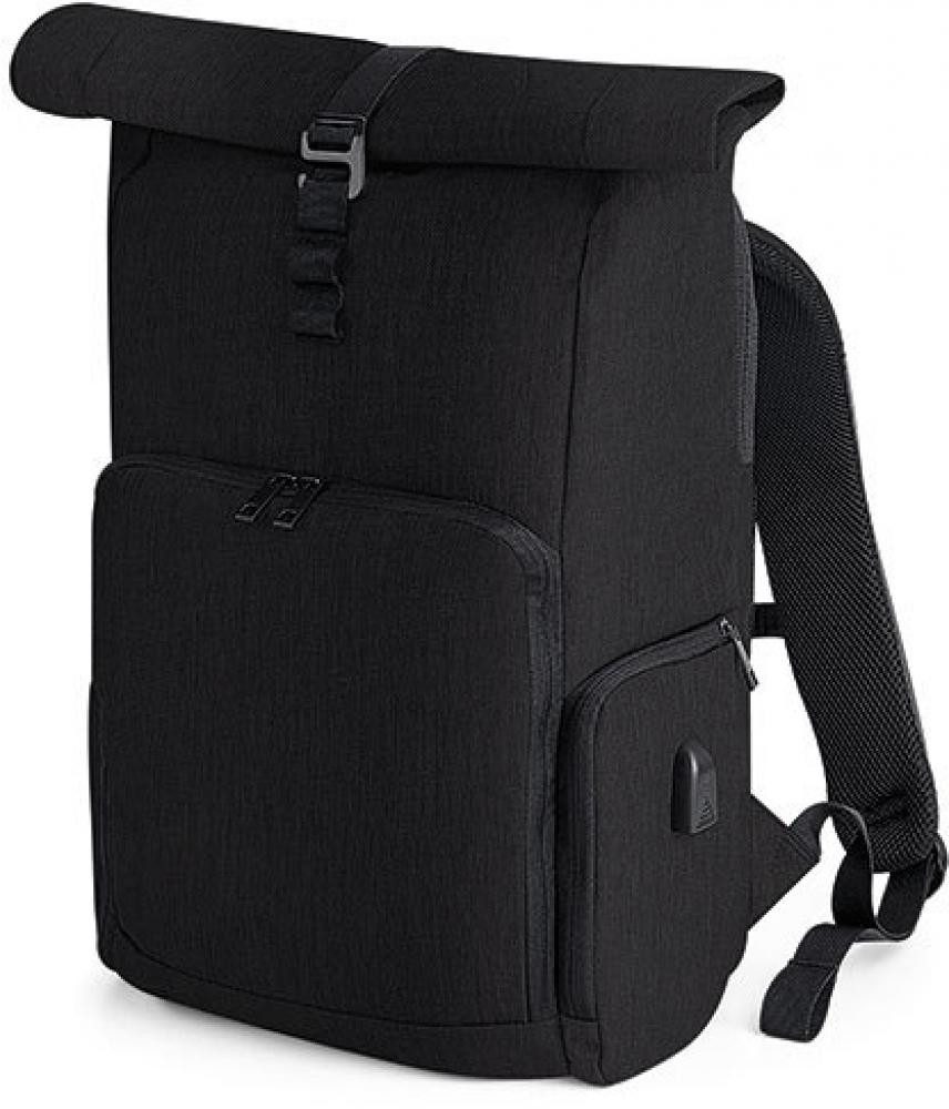 Quadra Laptoprucksack Laptop-Rucksack Q-Tech Charge Roll-Top, 31 x 45 x 17 cm