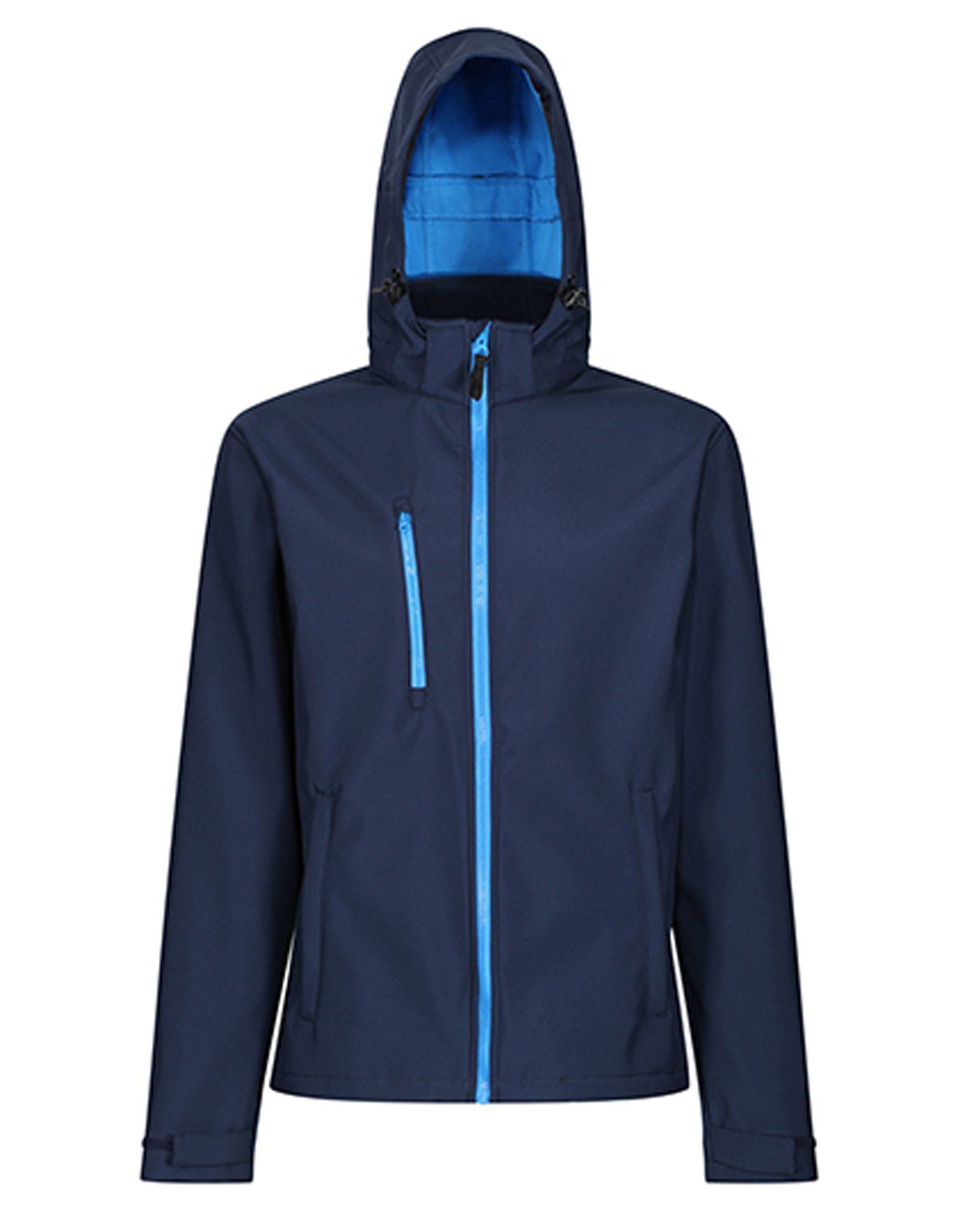 Venturer 3-layer Professional Regatta Softshell Softshelljacke RG701 Hooded Navy-French Blue Printable Jacket