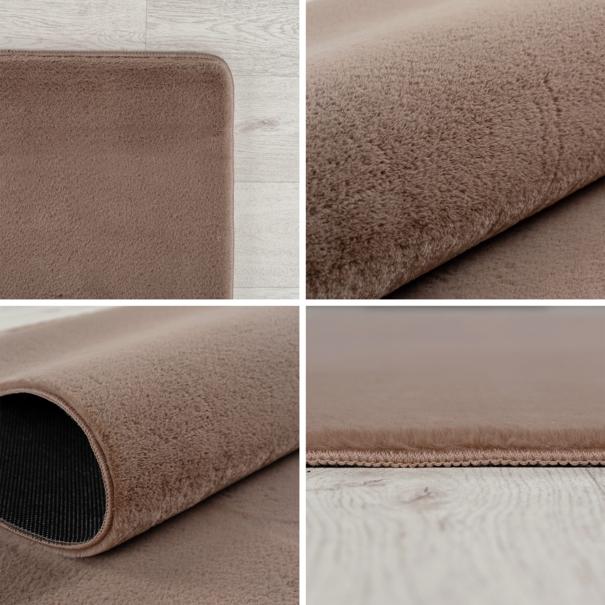 Carpettex Veloursteppich Unicolor - Einfarbig, Rund, günstig online kaufen