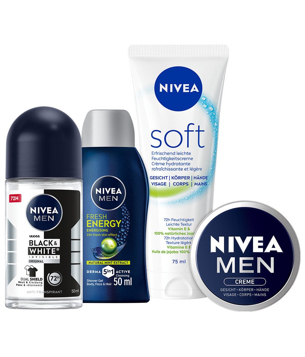 Nivea Hautpflege-Set MEN Mini Bus Male 2026 - Geschenkset im Bus‑Design 4 Pflege‑Essentials Set – Bild 2 von 5