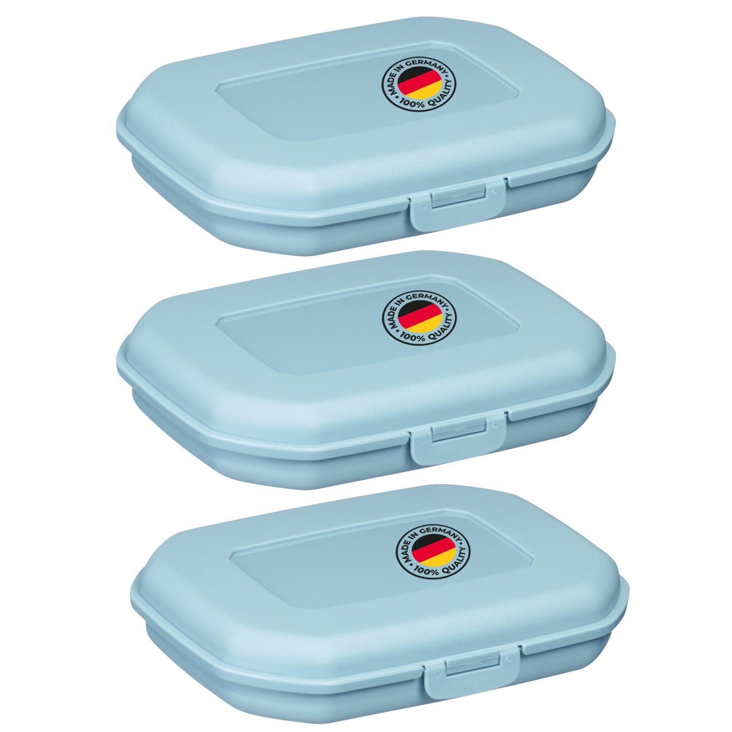 WESTMARK Lunchbox 3 Stk., Brotdosen/Snackboxen, mit Klick-Verschluss, Höhe: ca. 3,7 cm, PP