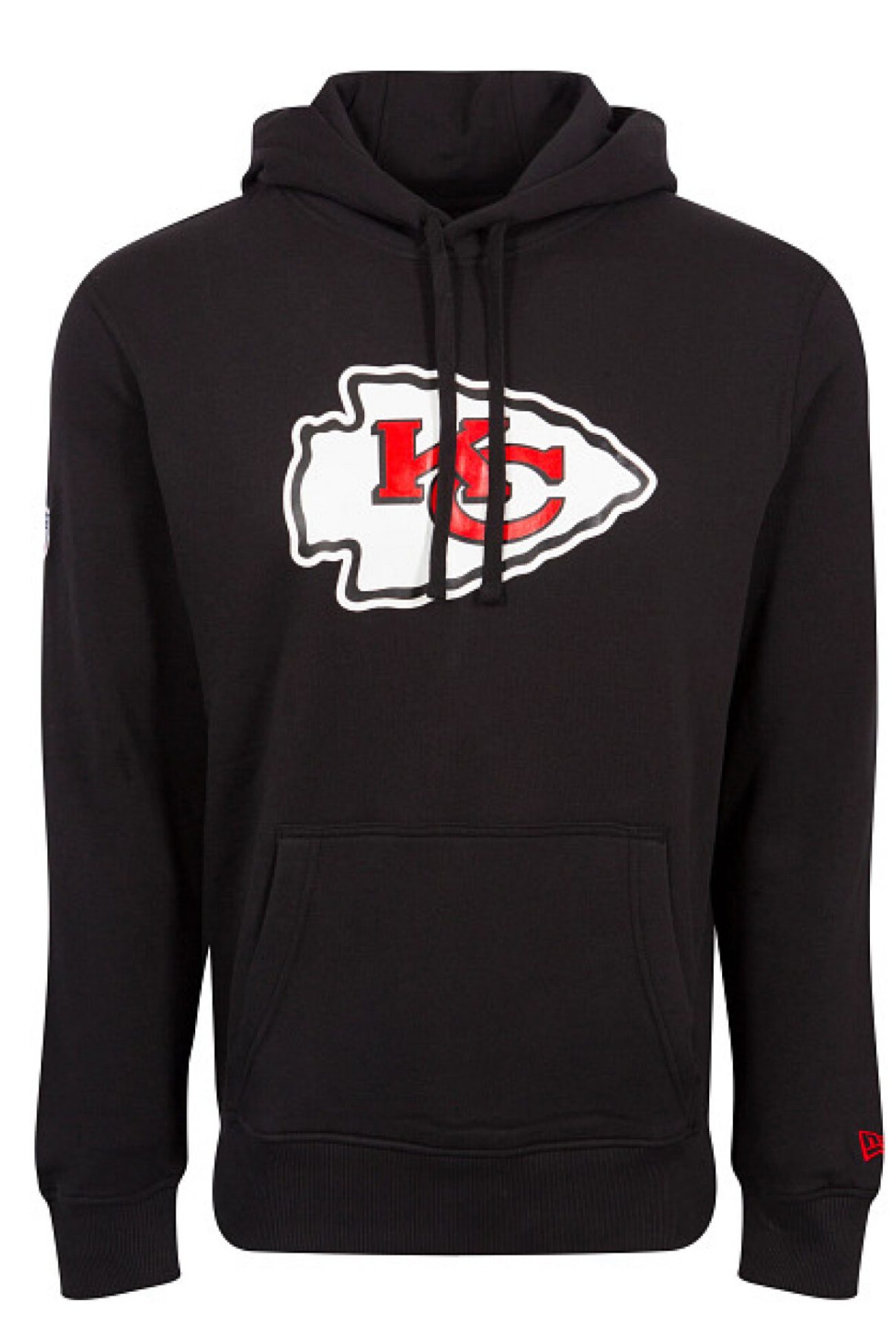 Hoodie Kansas City Chiefs NFL Team Logo Hoody Schwarz Kapuzenpullover New Era
