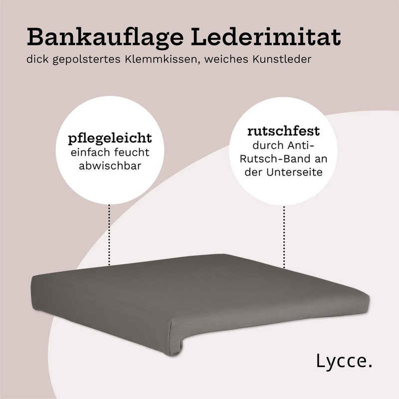 animal-design Bankauflage, (1 St), Klemmkissen mit 1 Leiste 35cm Klemmtiefe - made in Germany