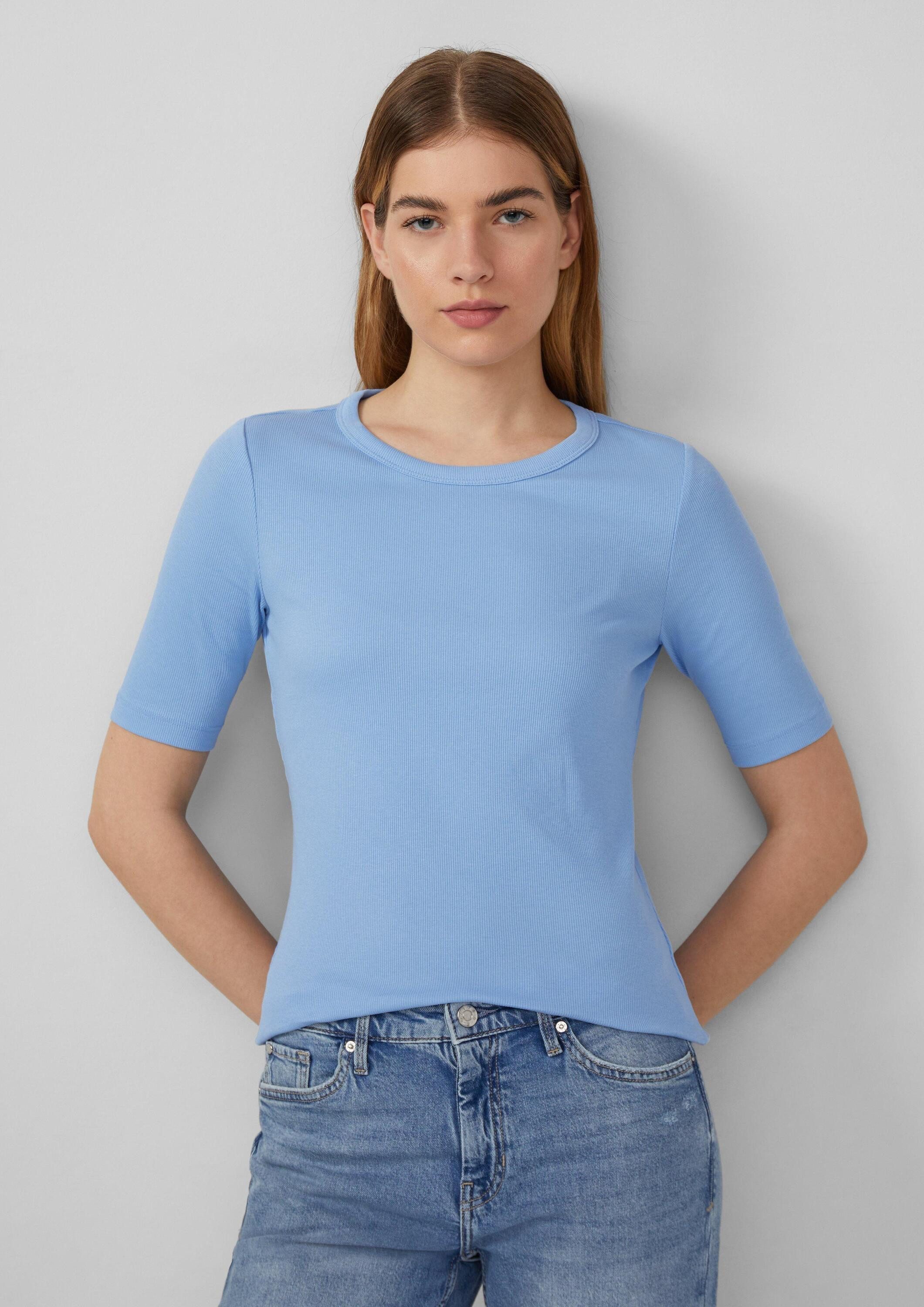 s.Oliver Kurzarmshirt T-Shirt Ripp-Shirt im Slim Fit. € 22,99