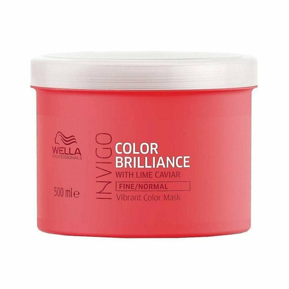 500ml Wella Brilliance Color Maske Haarkur Color Wella Vibrant Invigo