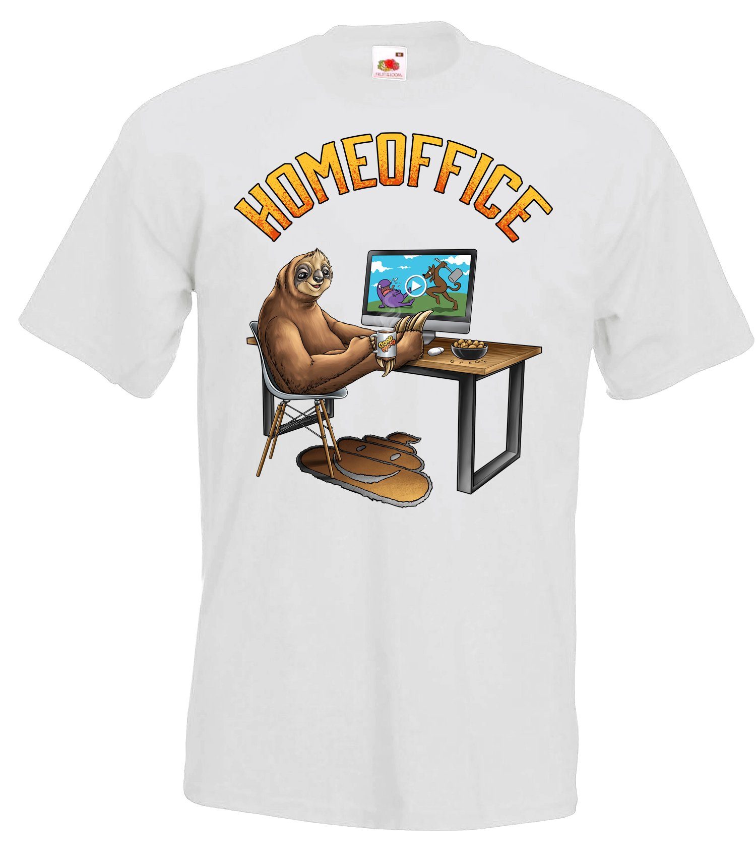 Youth Designz T-Shirt Home Office Herren T-Shirt mit lustigem Fun Print