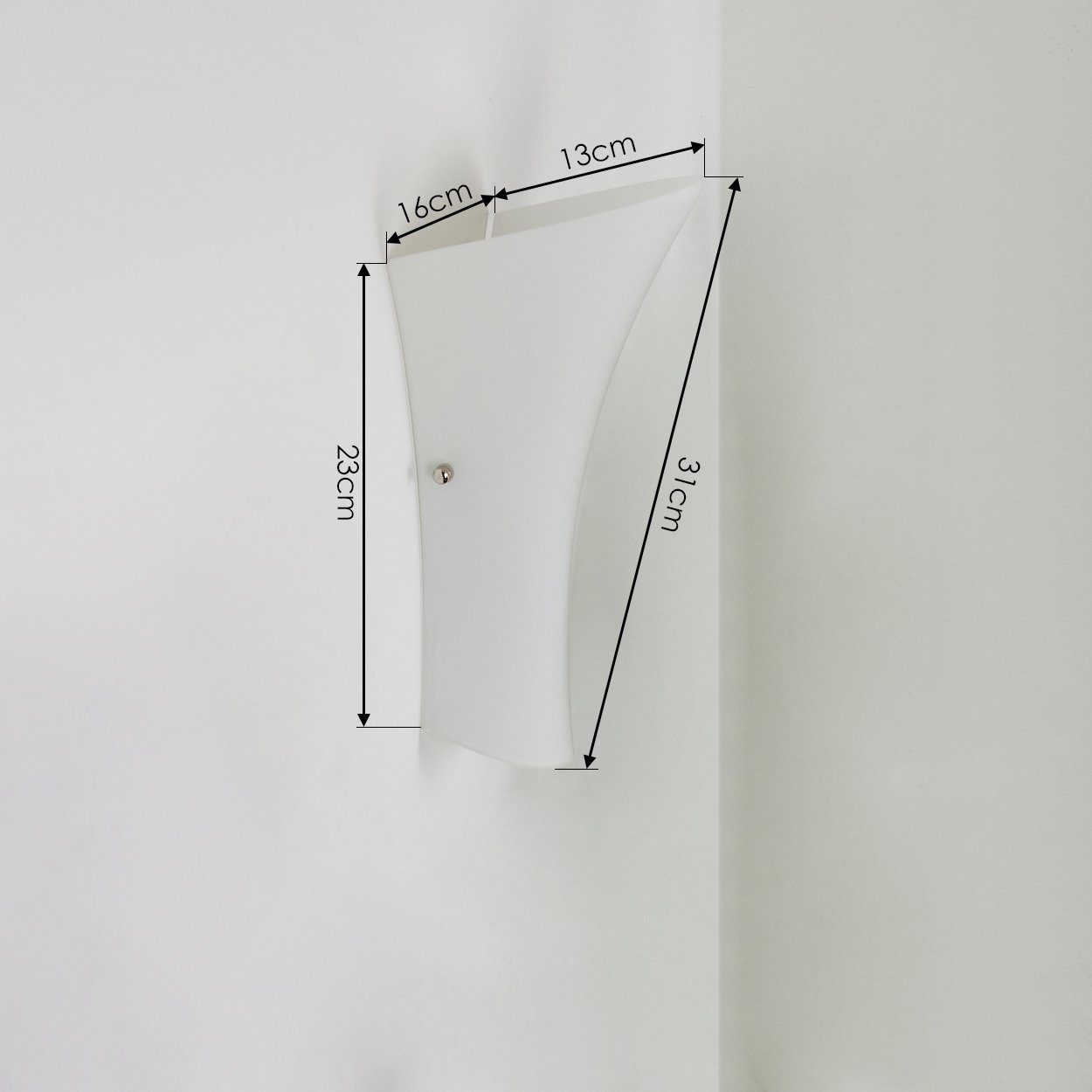 Wandspot »Bagnara« Wandlampe Leuchtmittel, mit 1xE14, Weiß, aus mit hofstein Lichteffekt ohne in Wandleuchte Glas Up&Down-Effekt,