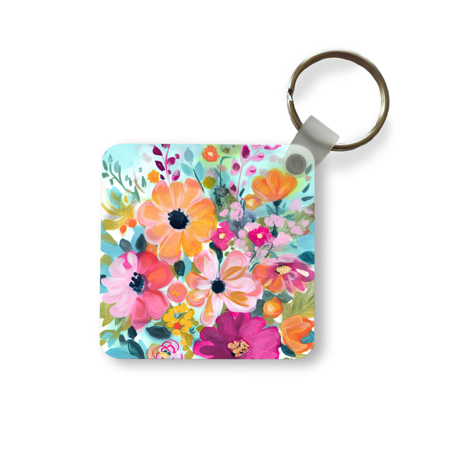 Schlüsselanhänger Blumen - Malerei - Natur - Botanisch