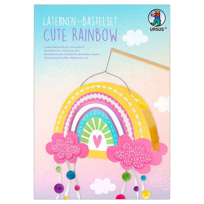 Ursus - Ludwig Bähr Papierlaterne Laternen-Bastelset Cute Rainbow, 41 Teile