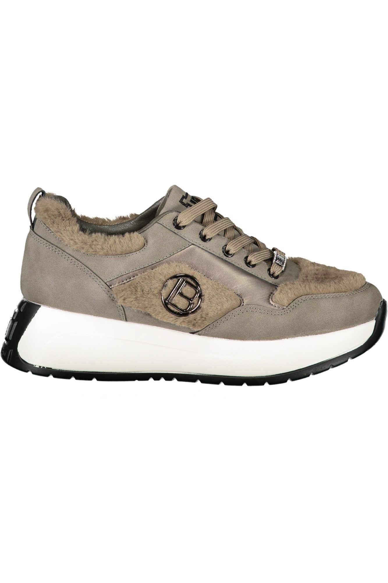 Laura Biagiotti Кроссовки Damen Grauer Wildleder-Sportschuh mit