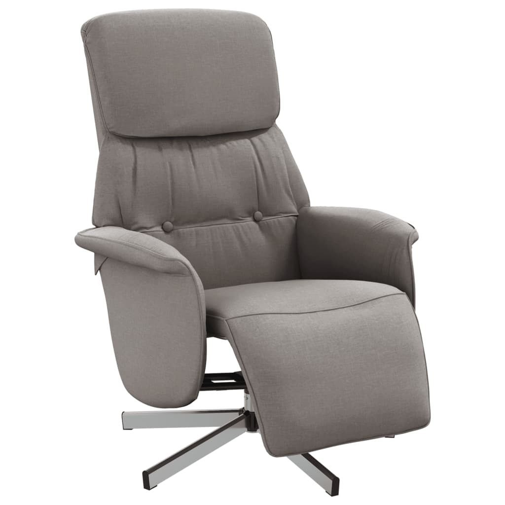 vidaXL Sessel Relaxsessel mit Fußteil Taupe günstig online kaufen