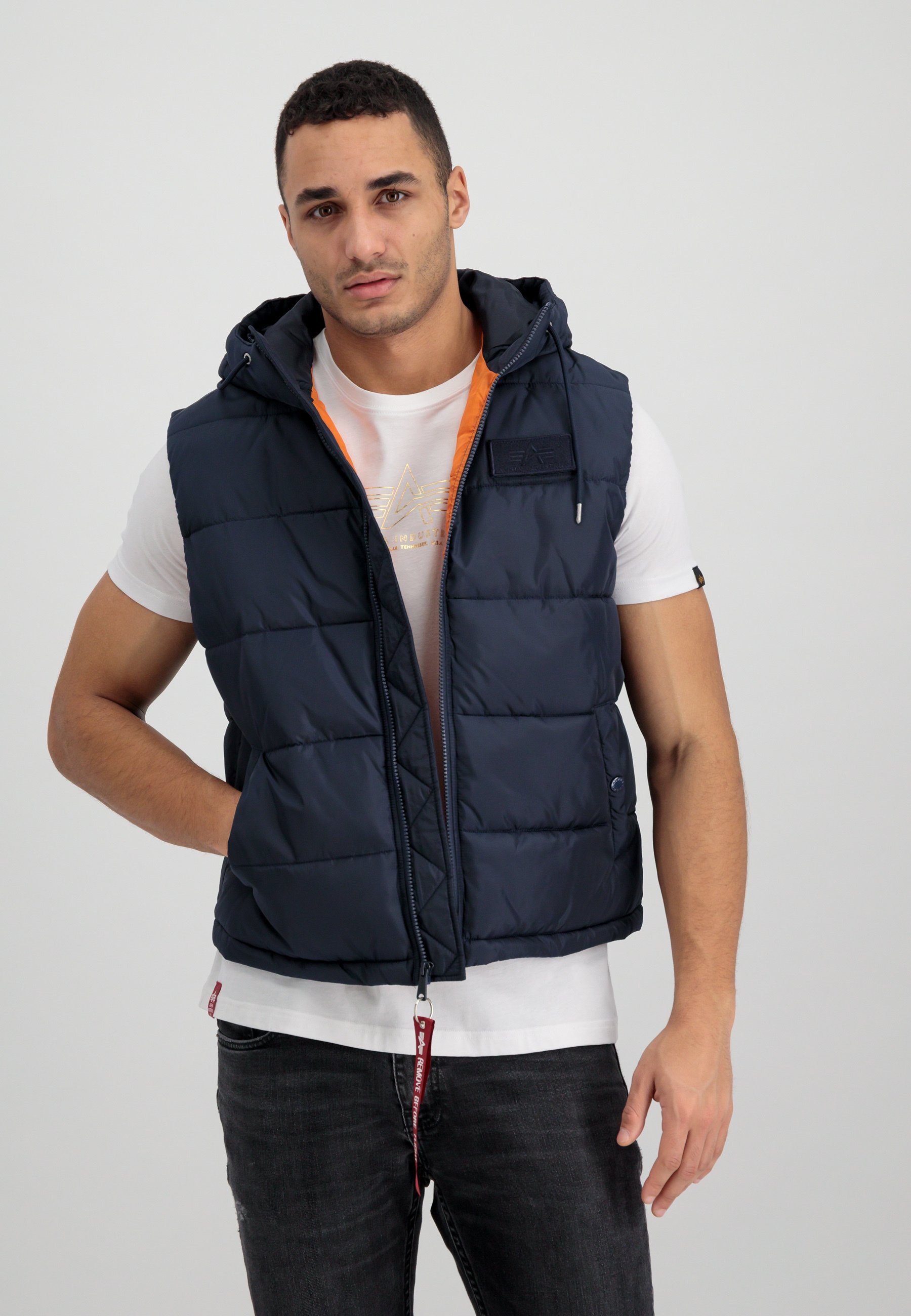 Puffer Alpha Blouson Vest rep.blue FD Men Industries Hooded Vests Industries - Alpha