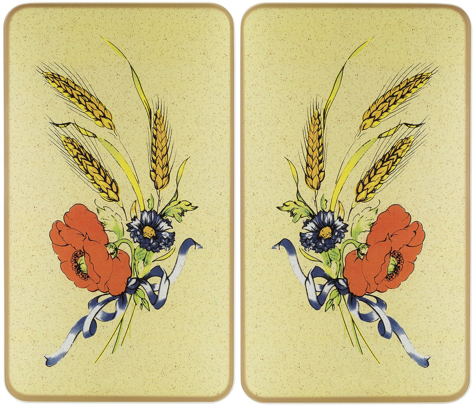 Herd-Abdeckplatte Universal Modell Kornblumen