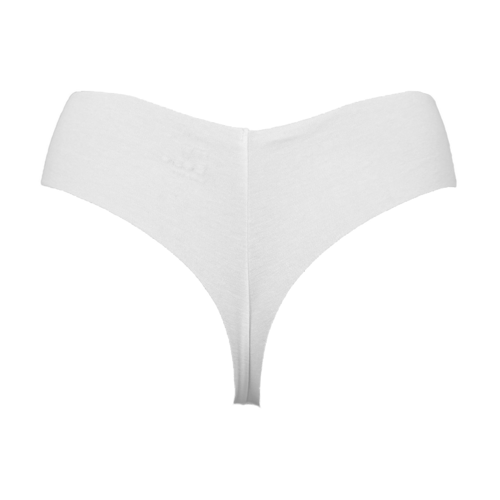 My Basic String Free cut string (3er Pack) basic, eng, elastisch, bequem, weich, mit Logo, Baumwollmix
